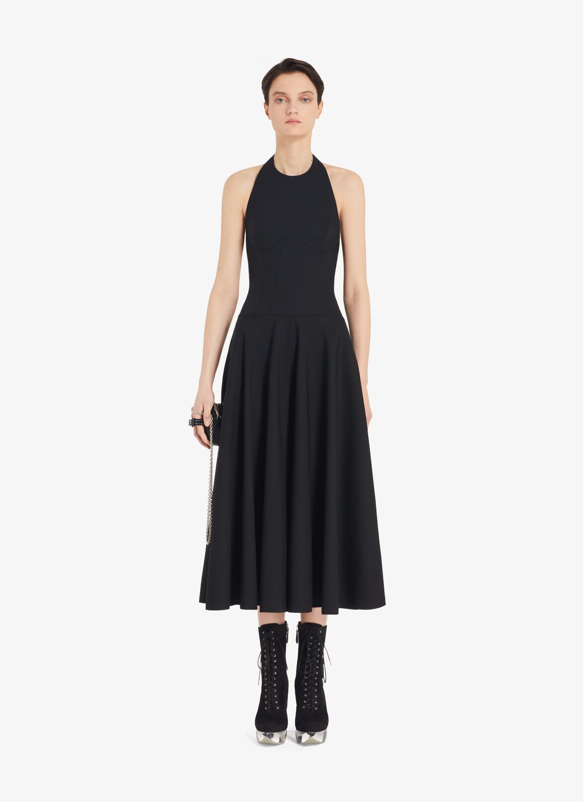 Robe d’été longue en laine ALAÏA ROBE D’ÉTÉ LONGUE EN LAINE NOIR